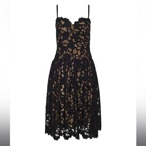 NWT L’Agence Flyn Lace Midi Dress